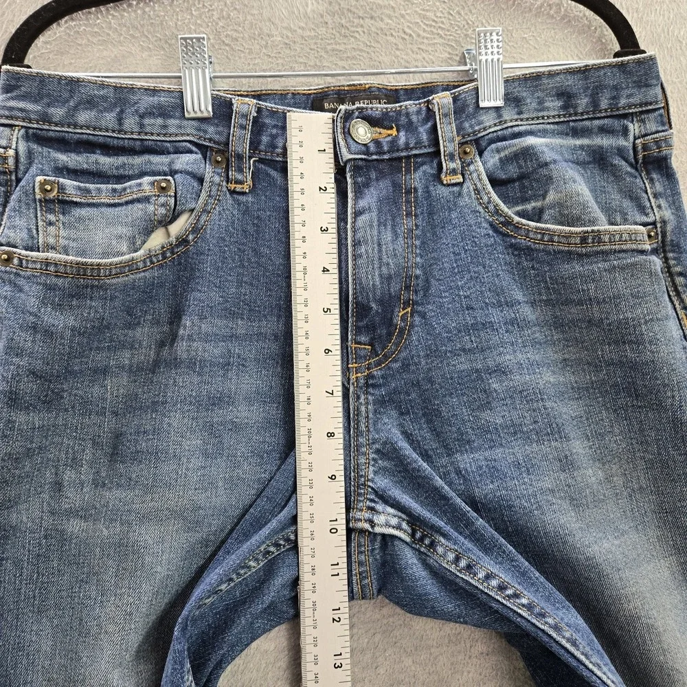 Banana Republic Men Jeans 32X32‎ Blue Denim Athletic Button 32